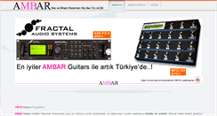Desktop Screenshot of ambarguitars.com