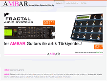 Tablet Screenshot of ambarguitars.com